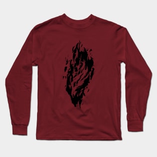 Negative Calligraphy Long Sleeve T-Shirt